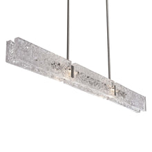Load image into Gallery viewer, Glacier LED Linear Pendant Light in Detail.
