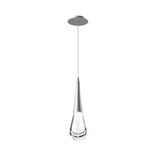 Load image into Gallery viewer, Raindrop LED Pendant Light in Metallic Beige Silver.
