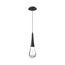 Load image into Gallery viewer, Raindrop LED Pendant Light in Matte Black.
