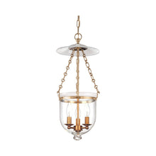 Load image into Gallery viewer, Hampton Pendant Light Small/Aged Brass/Clear.
