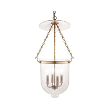Load image into Gallery viewer, Hampton Pendant Light Large/Aged Brass/Clear.
