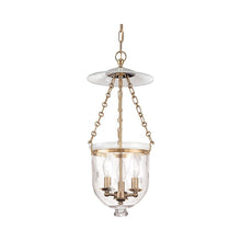 Load image into Gallery viewer, Hampton Pendant Light Small/Aged Brass/Snowflakes.
