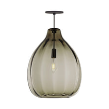 Load image into Gallery viewer, Harper Pendant Light in Smoke/Black.
