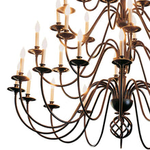 Load image into Gallery viewer, Ball Basket Chandelier in Detail.
