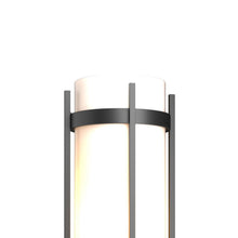 Load image into Gallery viewer, Banded Outdoor Post Light in Detail.
