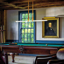 Load image into Gallery viewer, Belmont Linear LED Pendant Light in living room.
