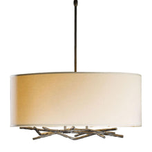 Load image into Gallery viewer, Brindille Drum Shade Pendant Light in Detail.

