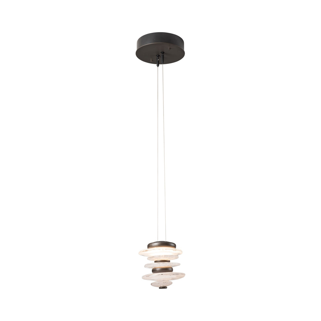 Cairn LED Pendant Light in Mahogany.