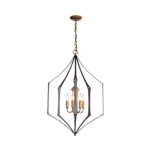 Load image into Gallery viewer, Carousel Chandelier in Mahogany/Mahogany.
