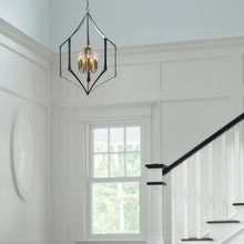 Load image into Gallery viewer, Carousel Chandelier in living room.
