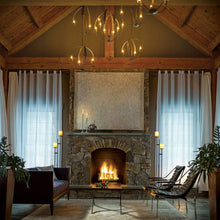 Load image into Gallery viewer, Cirque Chandelier in living room.
