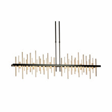 Load image into Gallery viewer, Cityscape Large LED Pendant Light in Mahogany/Vintage Platinum/Long.
