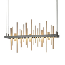 Load image into Gallery viewer, Cityscape LED Pendant Light in Mahogany/Vintage Platinum.
