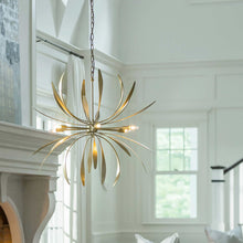 Load image into Gallery viewer, Dahlia Chandelier in living room.
