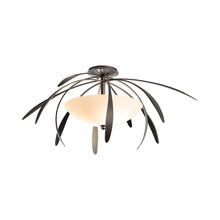 Load image into Gallery viewer, Dahlia Semi-Flush Mount Ceiling Light in Dark Smoke.
