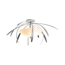 Load image into Gallery viewer, Dahlia Semi-Flush Mount Ceiling Light in Vintage Platinum.
