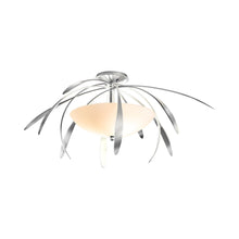 Load image into Gallery viewer, Dahlia Semi-Flush Mount Ceiling Light in Sterling.
