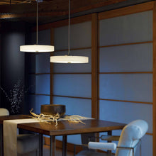 Load image into Gallery viewer, Disq LED Pendant Light in dining room.
