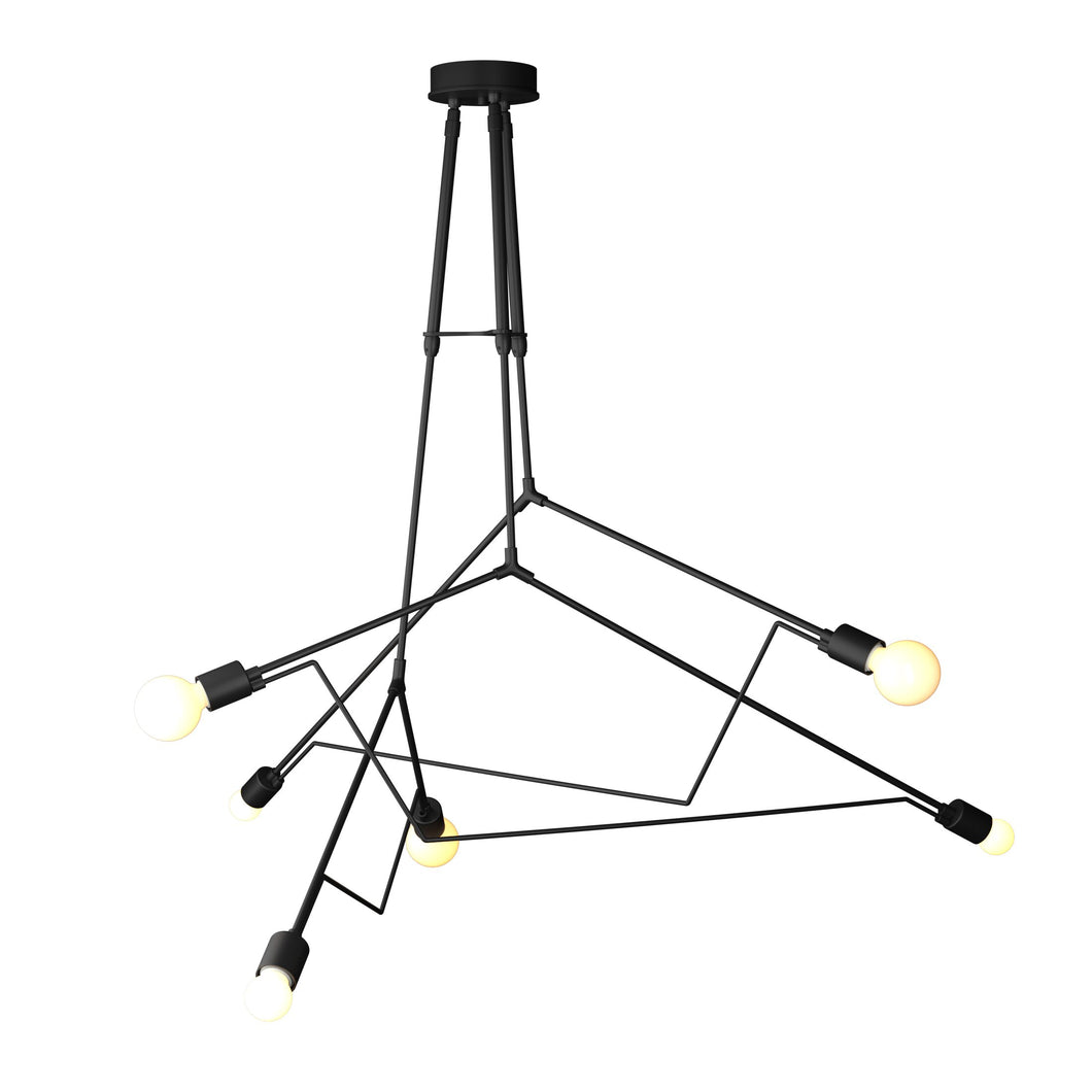 Divergence Outdoor Pendant Light in Coastal Black.