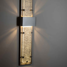Load image into Gallery viewer, Double Ursa Outdoor LED Wall Light in Detail.
