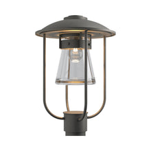 Load image into Gallery viewer, Erlenmeyer Outdoor Post Light in Coastal Natural Iron.
