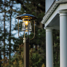 Load image into Gallery viewer, Erlenmeyer Outdoor Post Light Outside Area.
