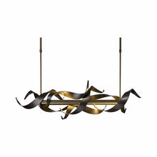 Load image into Gallery viewer, Folio LED Pendant Light in Small/Mahogany/Long.
