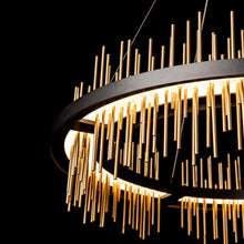 Load image into Gallery viewer, Gossamer Circular LED Pendant Light in Detail.
