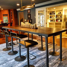 Load image into Gallery viewer, Landscape LED Pendant Light in dining room.

