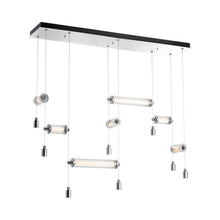 Load image into Gallery viewer, Libra Double Linear LED Pendant Light in Sterling.
