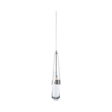 Load image into Gallery viewer, Link Mini Pendant Light in Rail/Track/Sterling/Clear Glass.
