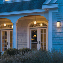 Load image into Gallery viewer, Meridian Outdoor Pendant Light Outside Area.
