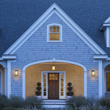 Load image into Gallery viewer, Meridian Outdoor Pendant Light Outside Area.
