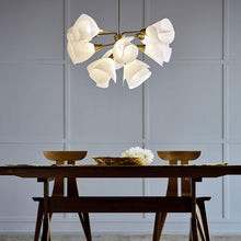 Load image into Gallery viewer, Mobius Multi-Light Pendant Light in dining room.
