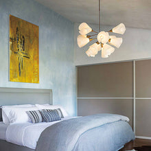 Load image into Gallery viewer, Mobius Multi-Light Pendant Light in bedroom.

