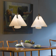 Load image into Gallery viewer, Mobius Pendant Light in dining room.
