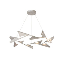 Load image into Gallery viewer, Plume LED Linear Pendant Light in Vintage Platinum/Vintage Platinum.
