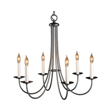 Load image into Gallery viewer, Simple Sweep Chandelier in 6-Light/Mahogany.
