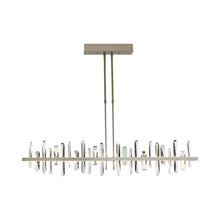 Load image into Gallery viewer, Solitude Linear LED Pendant Light in Large/Short/Mahogany.
