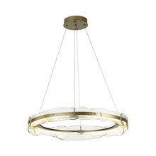 Load image into Gallery viewer, Solstice Linear LED Pendant Light in Mahogany.
