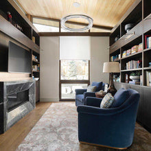 Load image into Gallery viewer, Solstice Linear LED Pendant Light in living room.
