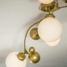 Load image into Gallery viewer, Sprig Semi-Flush Mount Ceiling Light in Detail.
