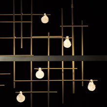 Load image into Gallery viewer, Spring LED Linear Pendant Light in Detail.
