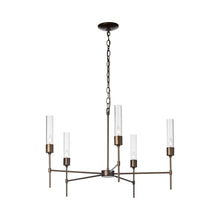 Load image into Gallery viewer, Vela Chandelier in Clear Glass.
