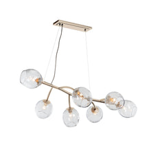Load image into Gallery viewer, Vine Linear Pendant Light in Soft Gold.
