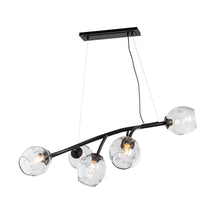 Load image into Gallery viewer, Vine Linear Pendant Light in Black.
