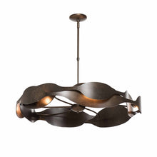 Load image into Gallery viewer, Waves Pendant Light in Mahogany/Short.
