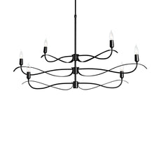 Load image into Gallery viewer, Willow Pendant Light in 14-Inch/Black/Short.
