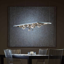 Load image into Gallery viewer, Winter LED Pendant Light in Dining Room.
