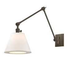 Load image into Gallery viewer, Hillsdale Swing Arm Wall Light in 34-Inch/Old Bronze.
